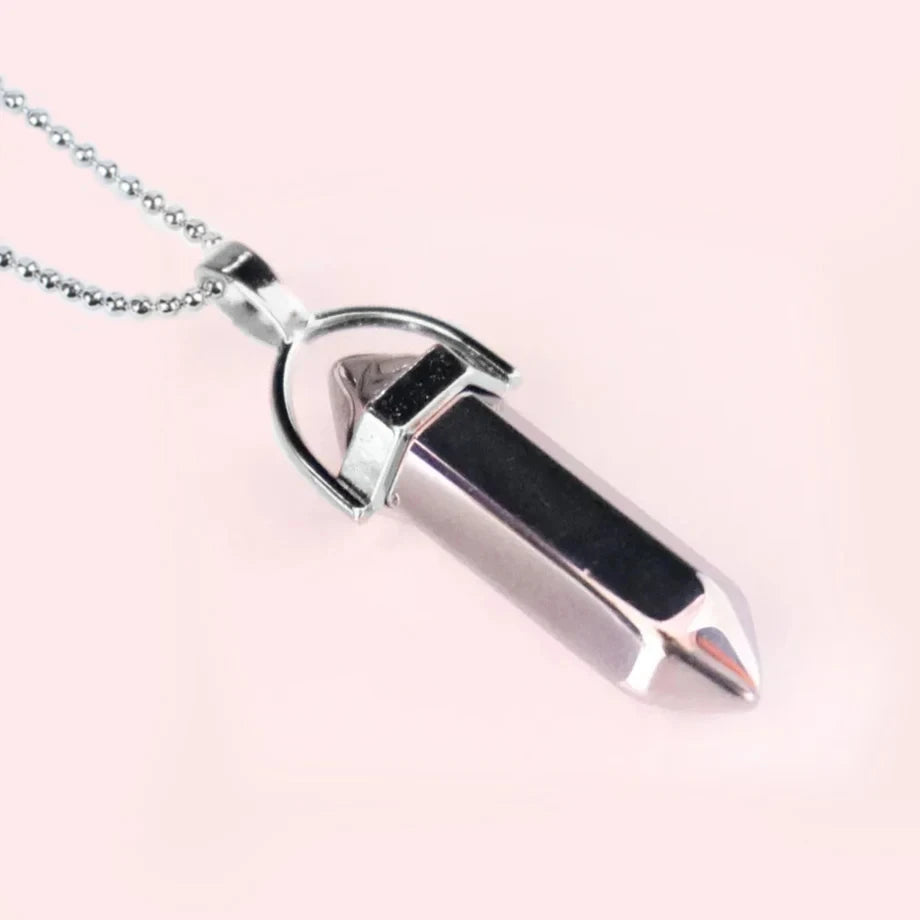 Natural Crystal Pendant Necklace –  Gemstone Healing Stone Necklace for Women - Spiritual Meditation Chakra Jewelry Gift